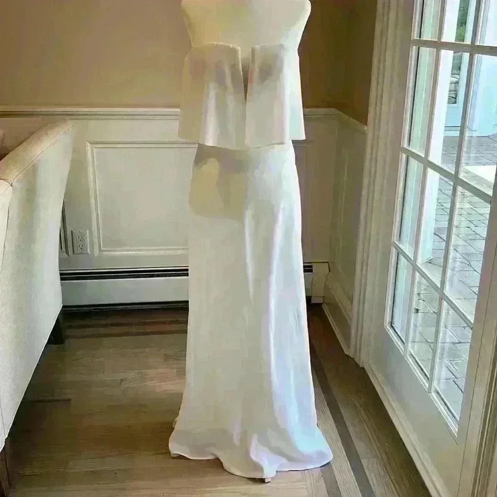 BCBGMaxazria Alyse White Gown - Picture 3 of 12